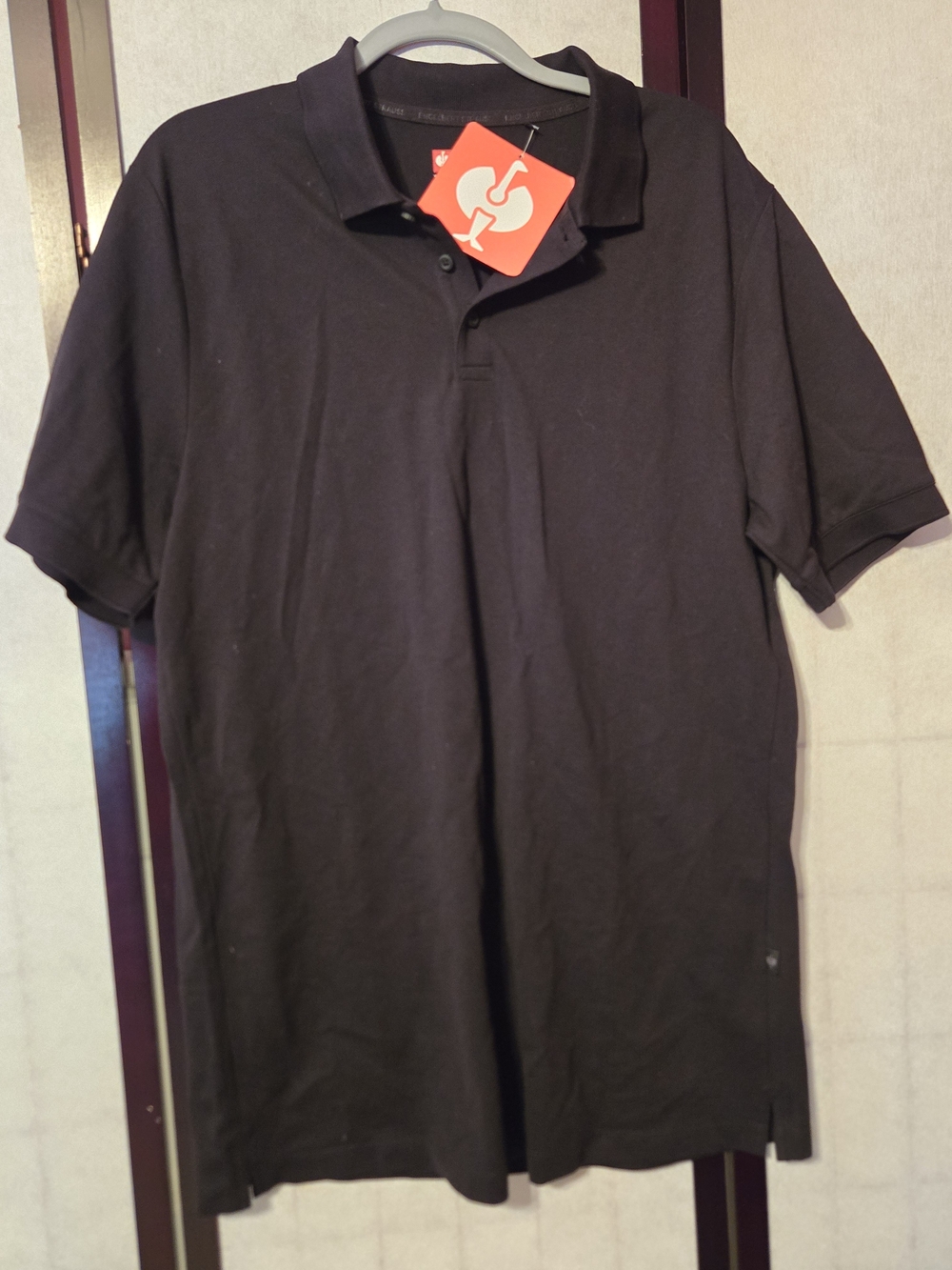 Black Men's Polo Shirt - Classic Short Sleeve Engelbert Strauss Size L NWT